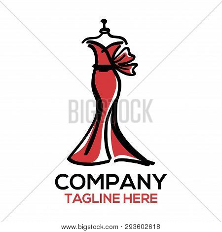 Fashion and dress design logo. Vector illustration. - Stock Image - Everypixel Fashion and dress design logo. Vector illustration. - Stock Image - Everypixel