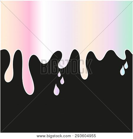Sweet Multicolored Stains On A Dark Background