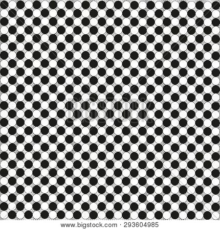 Chess Black And White Background With Circles