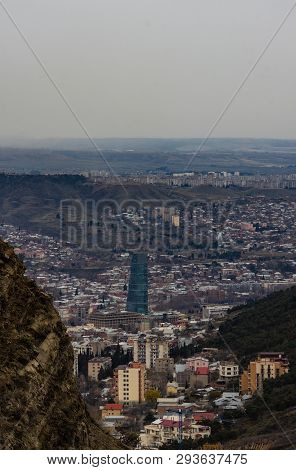 View To Tbilisi City From The Hill Top
