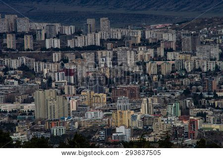 View To Tbilisi City From The Hill Top