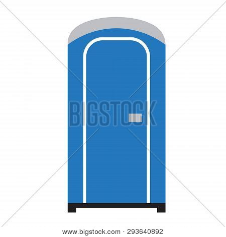 Public Toilet Flat Illustration. City Life And Transport Series.