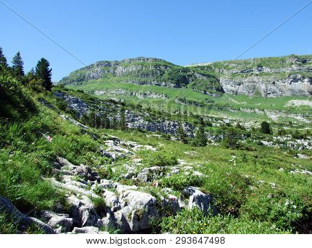Alpine Peak Chäserrugg (chaserrugg Or Chaeserrugg) In The Alviergruppe Mountain Range - Canton Of St