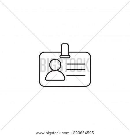 Id Card Or Name Tag Or Identification Card Business, Blank Design Illustration, Isolated