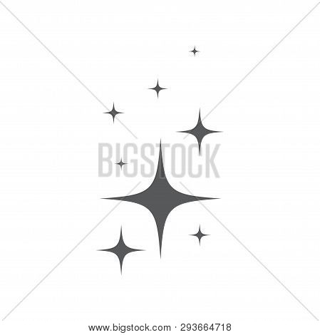 Magic Stars Twinkling Icon Vector, Pictogram, Linear Style, Mobile Concept, Web Icon Design Isolated