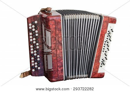 Classical Music Bayan Isolated On White Background