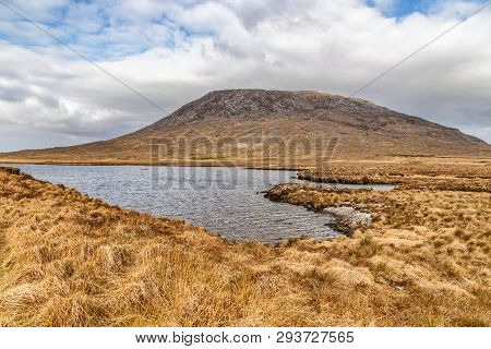 Conemara Lake And Bog With Mountains In Background