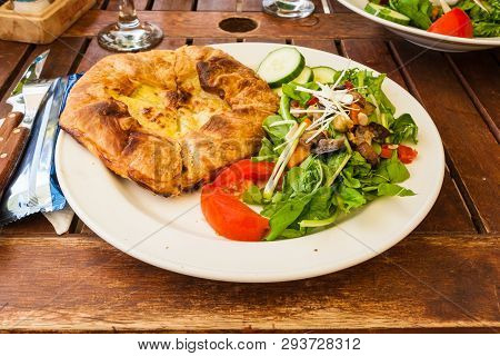 Typical Maltese Dish On The Table In Gozo