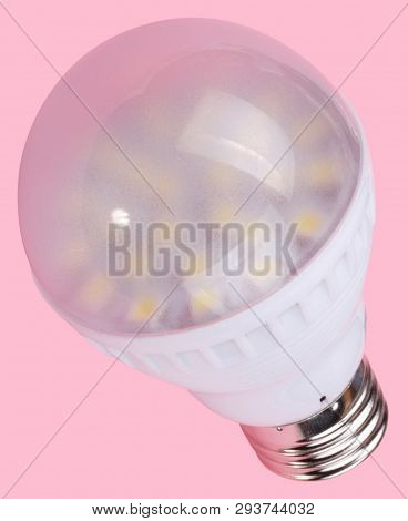 Image Of  Led Tube Lamp On Pink Background