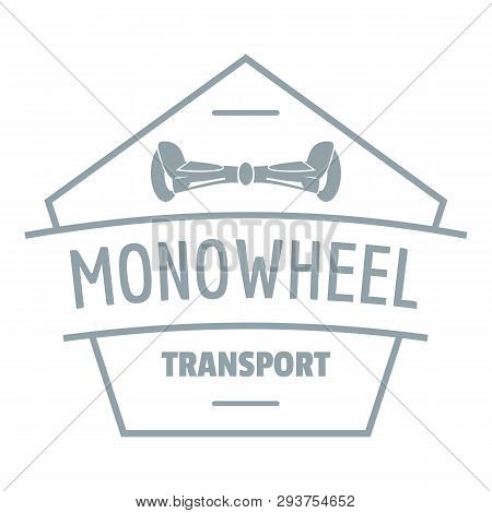 Mono Wheel Logo. Simple Illustration Of Mono Wheel Logo For Web