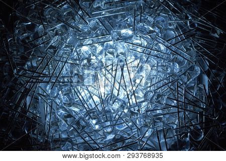 About 200 New Light-emitting Diodes Lie On Top Of Each Other On A Heap.