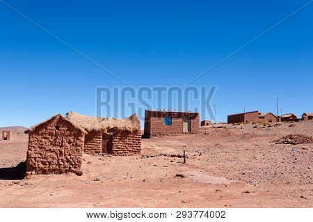 Cerrillos Village View,bolivia. Andean Plateau.bolivian Rural Town