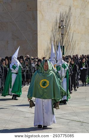 Procession Of Holy Week On Good Thursday Morning In Zamora