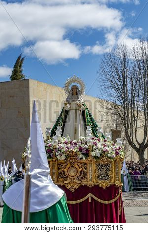Procession Of Holy Week On Good Thursday Morning In Zamora