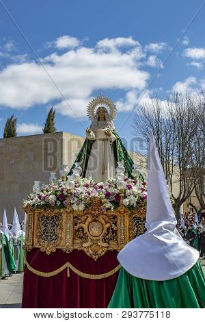 Procession Of Holy Week On Good Thursday Morning In Zamora