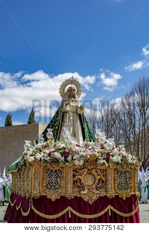 Procession Of Holy Week On Good Thursday Morning In Zamora