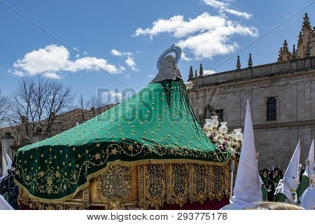 Procession Of Holy Week On Good Thursday Morning In Zamora