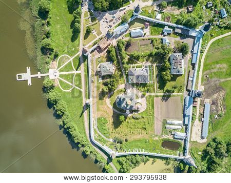 Joseph-volokolamsk Lavra Or Josepho-volotsky Monastery, And A Lake, Near Volokolamsk, Moscow Oblast,