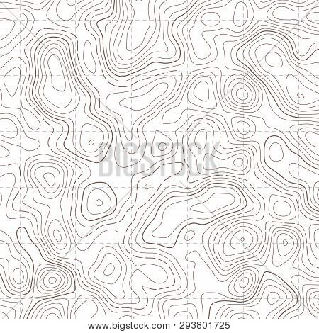 Creative Vector Illustration Of Topographic Map. Art Design Contour Background. Abstract Concept Gra