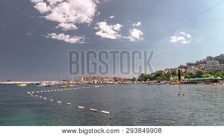 Boat Trip Along The Coast Of Budva In Montenegro