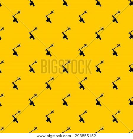Mig Welding Torch In Hand Pattern Seamless Vector Repeat Geometric Yellow For Any Design