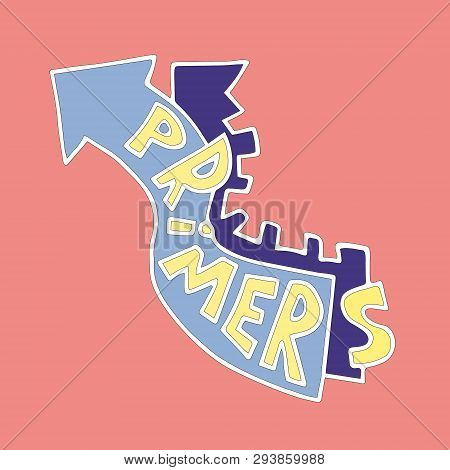 Primers Doodle. Fine For Medical Posters, Educational Materials, Science Education Papers.