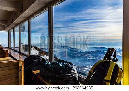 View With Reflections Of Alps In Recoaro Mille