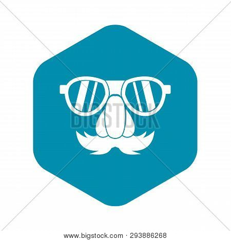 Clown Face Icon In Simple Style Isolated On White Background. Jest Symbol