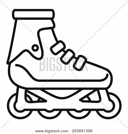 Modern Inline Skates Icon. Outline Modern Inline Skates Vector Icon For Web Design Isolated On White