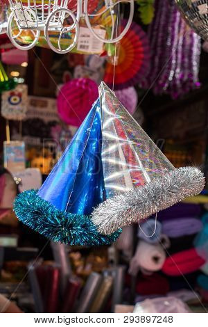 Set Of Party Hats Of Variuos Colors