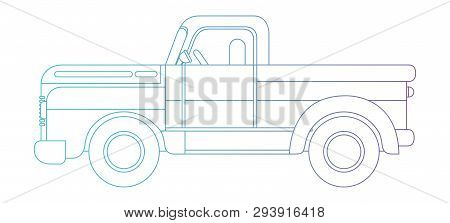 Platos Truck Isolated Icon Vector Illustration Design