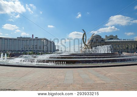 Moscow, Russia - August 10, 2017: Sculpture 