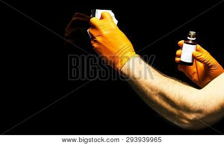 Car Polish Wax Worker Hands Polishing Car. Buffing And Polishing Vehicle With Ceramic. Car Detailing