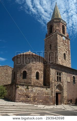 Entrance Of Frejus Cathedral In South Of France