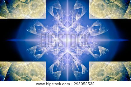 Digital Generated Image In The Form Of Abstract Geometric Shapes Of Various Shades And Colors For Us