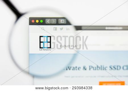 San Francisco, California, Usa - 29 March 2019: Illustrative Editorial Of E2e Networks Website Homep