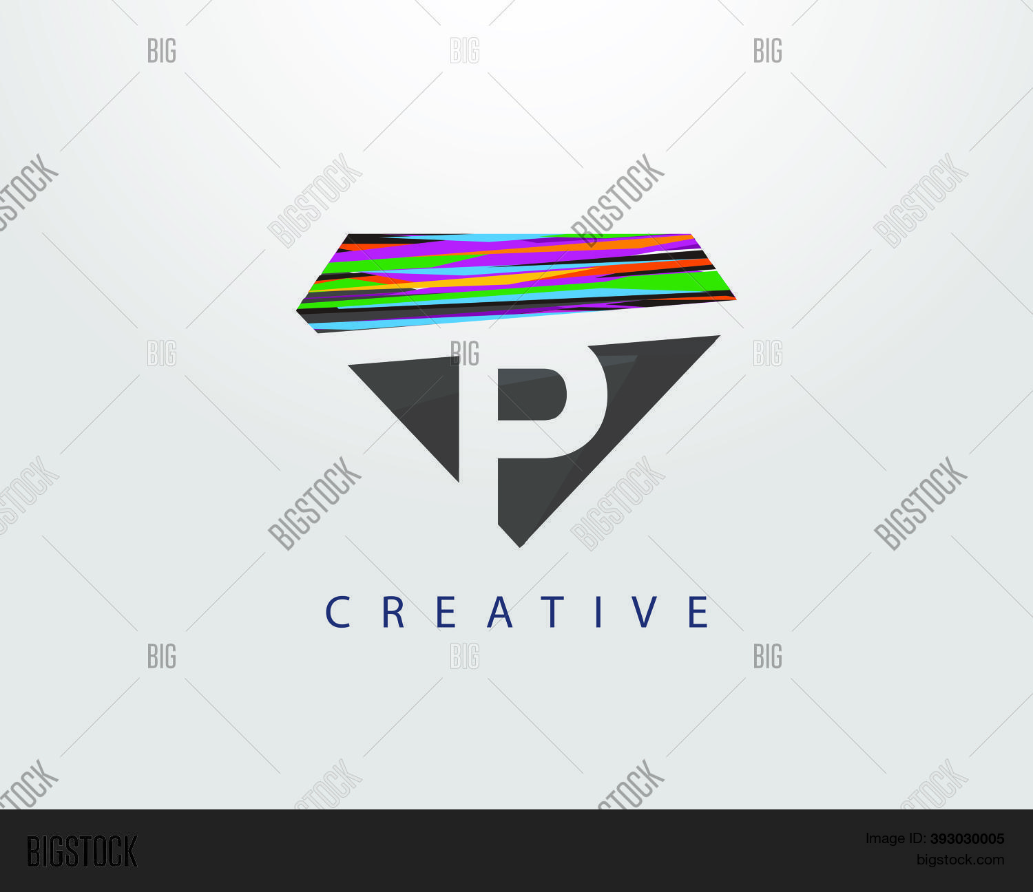 Initial P Abstract Vector & Photo (Free Trial) | Bigstock
