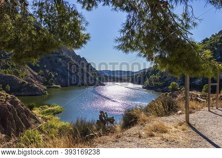 Tibi Swamp In The Mountain At Sunrise, Alicante, Spain.