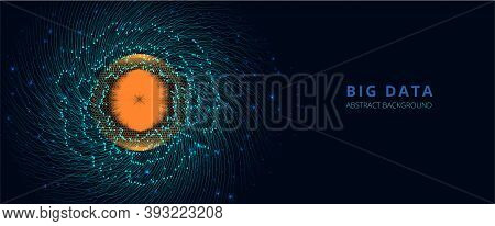Big Data Visualization. Futuristic Infographic. Information Aesthetic Design. Visual Data Complexity