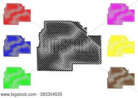 Lincoln County, Louisiana (u.s. County, United States Of America, Usa, U.s., Us) Map Vector Illustra