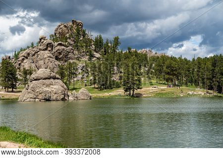 Sylvan Lake, In Custer State Park South Dakota Usa