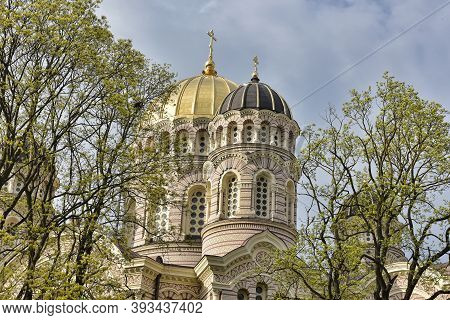 Latvia,  Riga 02.05.2016 Orthodox Cathedral In Riga, Latvia