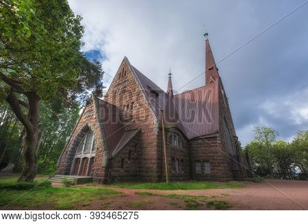 Lutheran Church Of St. Mary Magdalene In  Northern Art Nouveau Style In The City Of Primorsk Russia