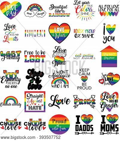 Collection Of Lgbt Phrases, Slogans Or Quotes