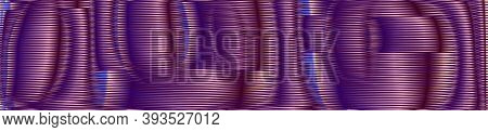 Colorful Concave-convex Texture Of Smooth Lines And Rounded Shapes In Violet Halftones. For Abstract