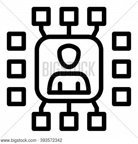 Marketing Roles Icon. Outline Marketing Roles Vector Icon For Web Design Isolated On White Backgroun
