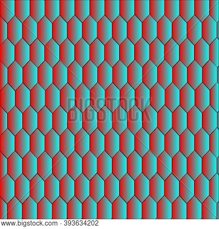 Retro Pattern Of Geometric Shapes. Pastel Colored Triangle