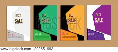 Best Sales Abstract Background 50% Discount With Elegant Theme Style 4 Simple And Colorful Design
