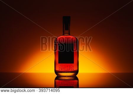 Prague, Czech Republic - 28 May,2020: Mount Gay Rum From Barbados. The Oldest Surviving Deed For The