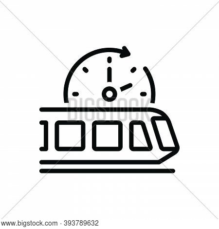 Black Line Icon For Shortly Erelong Presently Quickly Soon Before-long